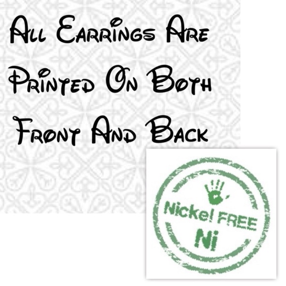 Mini Faux Leather Pink and Silver Glitter Teardrop Earrings - Picture 4 of 4